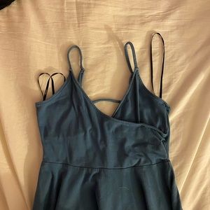 Blue flowy dress